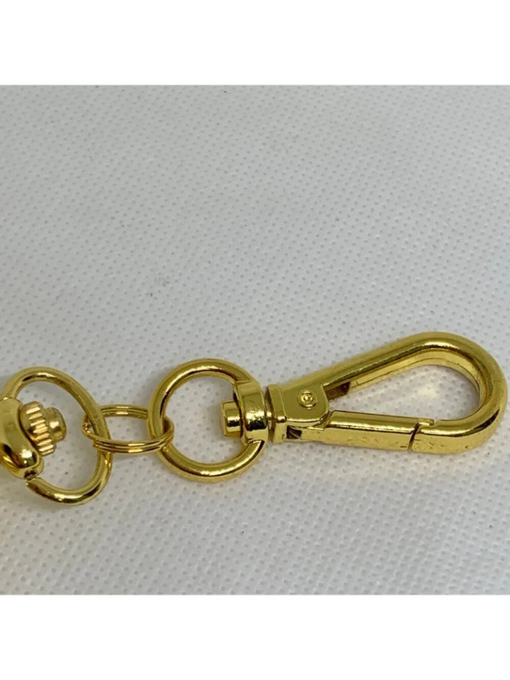 joy & iman Pocket Watch Quartz Clip On Purse Fob Gold Tone red dial running